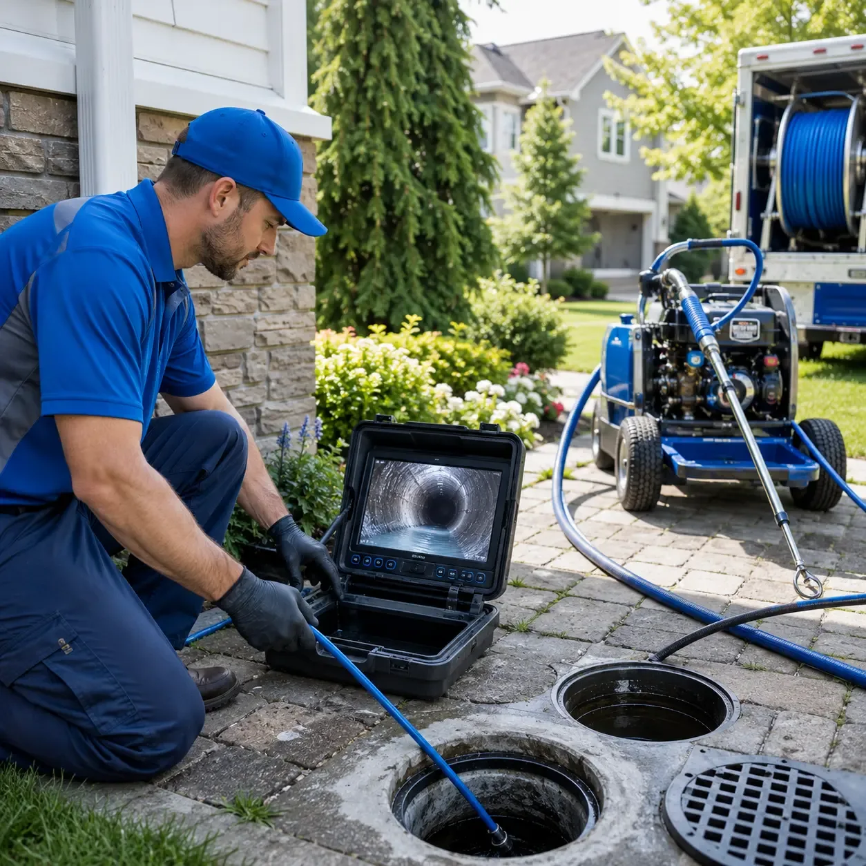 Outdoor drain cleaning professionals serving Strum, WI