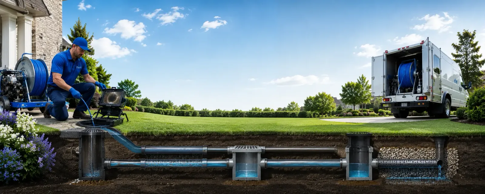 Outdoor drain cleaning information for Strum, WI